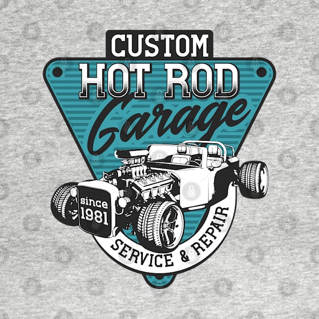 Custom Hot Rod Garage 1981 by Verboten